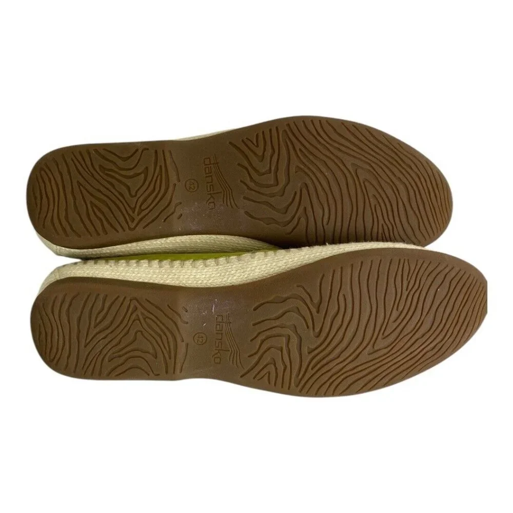 DANSKO Lesley Nubuck Slip-On Shoes Women's Size EU 42 (US 10-10.5) Green